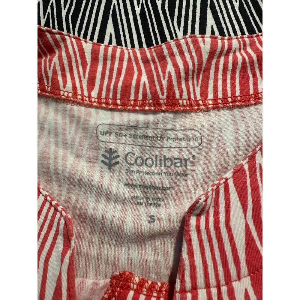 Coolibar Tunic Tops Women S Red Black White Excellent Bundle 2 UPF 50+ Geometric - Picture 6 of 11
